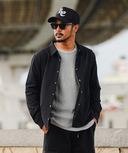 adamsJUGGLER（アダムスジャグラー）の「RTEGクロス-Bロングシャツ（シャツ/ブラウス・メンズ・ブラック/ホワイト・M/S/XL/L）」の19枚目の写真