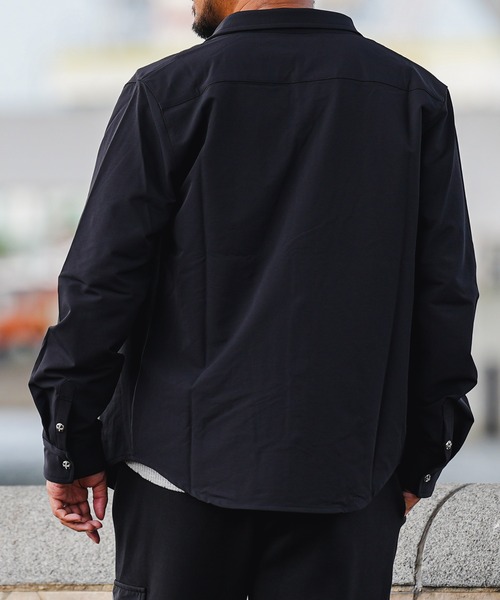 adamsJUGGLER（アダムスジャグラー）の「RTEGクロス-Bロングシャツ（シャツ/ブラウス・メンズ・ブラック/ホワイト・M/S/XL/L）」の22枚目の写真