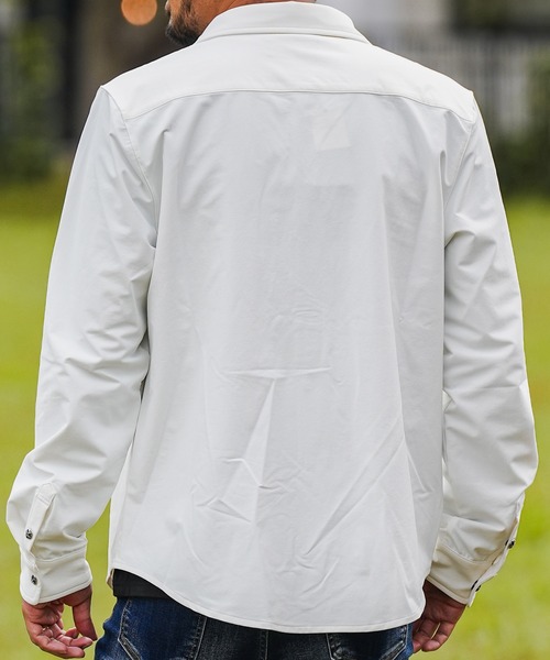 adamsJUGGLER（アダムスジャグラー）の「RTEGクロス-Bロングシャツ（シャツ/ブラウス・メンズ・ブラック/ホワイト・M/S/XL/L）」の16枚目の写真