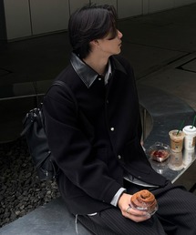 EMMA CLOTHES | Melton Coverall Coat/メルトンカバーオールコート《カフェ店員"Haruto"コラボ》(ステンカラーコート)