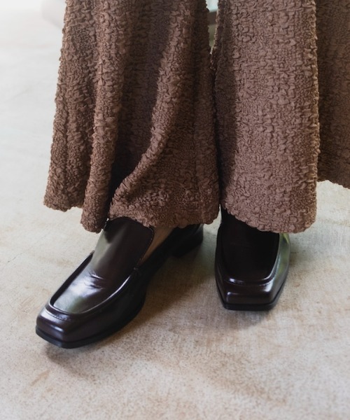 sahara（サハラ）の「Square Toe Loafer（ローファー・レディース・ブラウン/ブラック・L/M/S）」の2枚目の写真