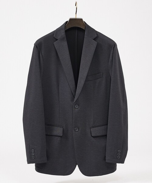 ABAHOUSE GRAY(アバハウスグレイ)の「【セットアップ対応】テイラー ポンチ ジャケット / 4WAYストレッチ / ウォッシャブル(テーラードジャケット・メンズ・ブラック/グレー/その他1/その他/ネイビー・46/44/50/48)」の2枚目の写真