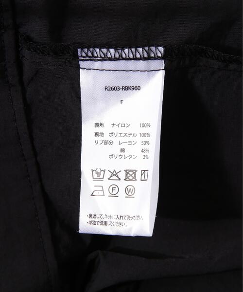 Risley(リズレー)の「Risley(リズレー) ReebokxRisley Layered bomber jacket/R2603-RBK960/レイヤードボンバージャケット(ブルゾン・レディース・ブラック・F)」の6枚目の写真