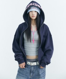 KEYMISERY（キーミザリー）の「A'GEM/9 × .kom 『KEYMISERY/キーミザリー』Whisper Full Zip-Up Hoodie/ウィスパーフルジップアップフーディ（パーカー）」