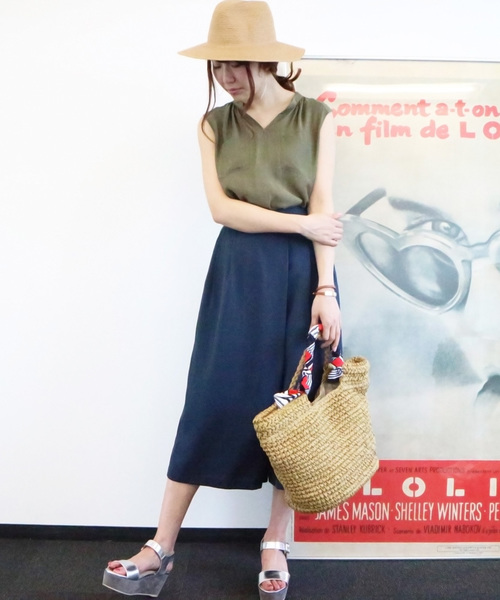 N.（N. Natural Beauty Basic）（エヌエヌナチュラルビューティーベーシック）の「◇ビエラブラウス ノースリーブ（シャツ/ブラウス・レディース・ネイビー/ブルー/ホワイト/ピンク/カーキ/ブルー系その他・MEDIUM）」の19枚目の写真