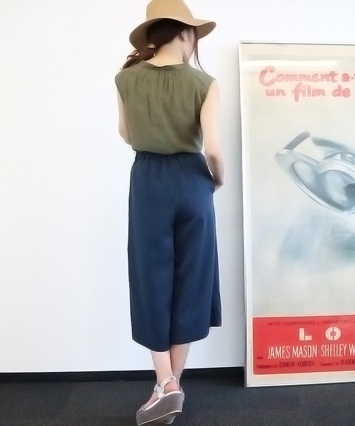 N.（N. Natural Beauty Basic）（エヌエヌナチュラルビューティーベーシック）の「◇ビエラブラウス ノースリーブ（シャツ/ブラウス・レディース・ネイビー/ブルー/ホワイト/ピンク/カーキ/ブルー系その他・MEDIUM）」の12枚目の写真