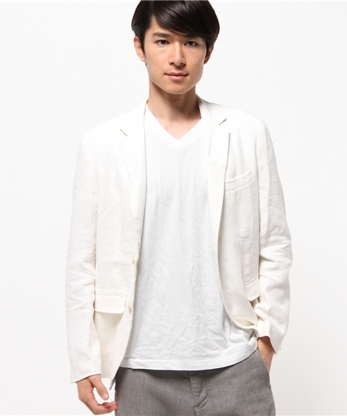 URBAN RESEARCH(アーバンリサーチ)の「URBAN RESEARCH リネンキャンバスジャケット(その他アウター・メンズ・ネイビー/ベージュ/ホワイト・MEDIUM/LARGE)」の6枚目の写真