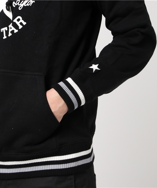 CONVERSE（コンバース）の「【CONVERSE】裏毛プリントプルパーカー（パーカー・メンズ・ブラック/スミクロ/ホワイト/オフホワイト・MEDIUM/LARGE）」の8枚目の写真