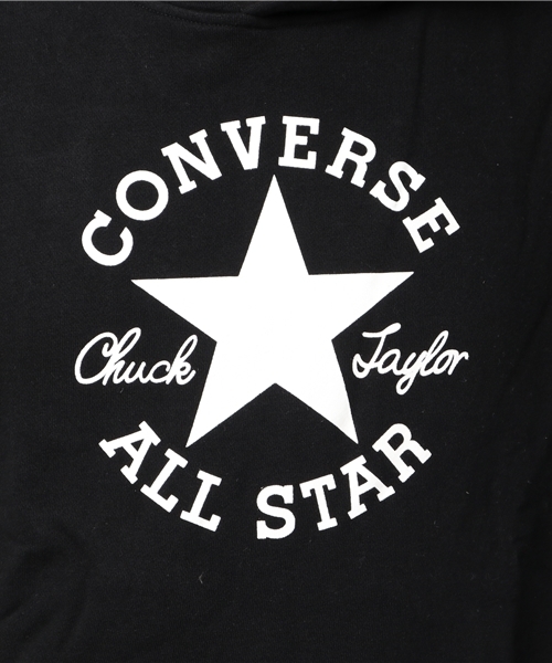 CONVERSE（コンバース）の「【CONVERSE】裏毛プリントプルパーカー（パーカー・メンズ・ブラック/スミクロ/ホワイト/オフホワイト・MEDIUM/LARGE）」の9枚目の写真