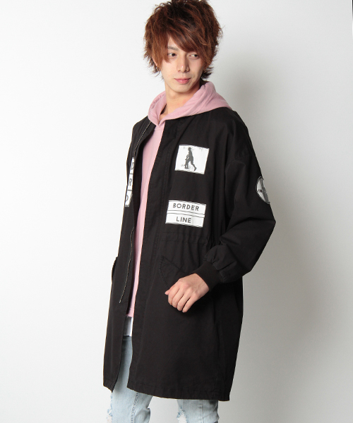 VENCEEXCHANGE(ヴァンスエクスチェンジ)の「ロングワッペンMA-1(MA-1・メンズ・ブラック/ダークグリーン・MEDIUM/LARGE)」の1枚目の写真