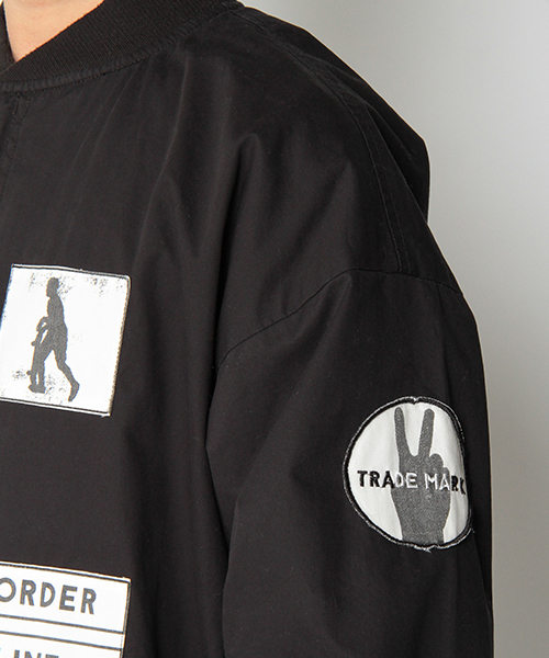 VENCEEXCHANGE(ヴァンスエクスチェンジ)の「ロングワッペンMA-1(MA-1・メンズ・ブラック/ダークグリーン・MEDIUM/LARGE)」の12枚目の写真