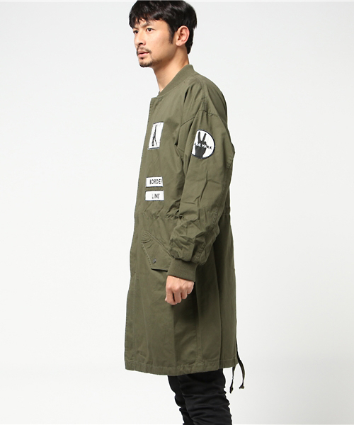 VENCEEXCHANGE(ヴァンスエクスチェンジ)の「ロングワッペンMA-1(MA-1・メンズ・ブラック/ダークグリーン・MEDIUM/LARGE)」の14枚目の写真