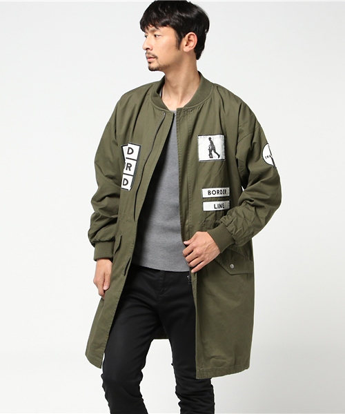 VENCEEXCHANGE(ヴァンスエクスチェンジ)の「ロングワッペンMA-1(MA-1・メンズ・ブラック/ダークグリーン・MEDIUM/LARGE)」の16枚目の写真