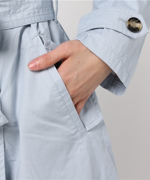 SLY（スライ）の「EDIE TRENCH COAT（トレンチコート・レディース・ベージュ/ライトブルー/ブラック・2/1）」の12枚目の写真