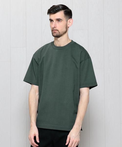 H　BEAUTY&YOUTH UNITED ARROWS（エイチビューティーアンドユースユナイテッドアローズ）の「＜H＞GARMENT/DYE FORME SHORT SLEEVE T-SHIRT/Tｼｬﾂ ◆（Tシャツ/カットソー・メンズ・ホワイト/ブラック/ダークグリーン/パープル・LARGE/MEDIUM/SMALL）」の3枚目の写真