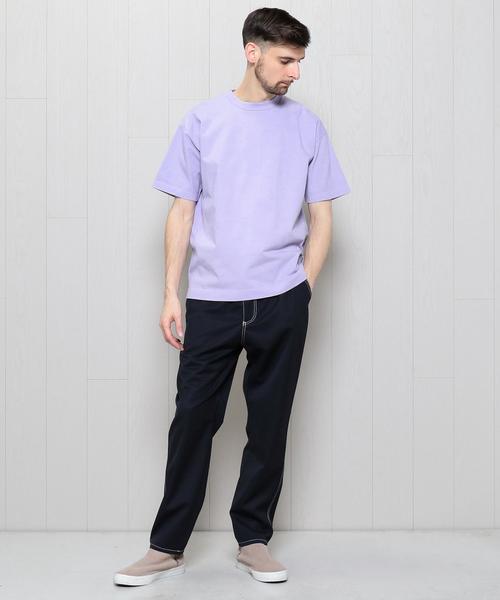H　BEAUTY&YOUTH UNITED ARROWS（エイチビューティーアンドユースユナイテッドアローズ）の「＜H＞GARMENT/DYE FORME SHORT SLEEVE T-SHIRT/Tｼｬﾂ ◆（Tシャツ/カットソー・メンズ・ホワイト/ブラック/ダークグリーン/パープル・LARGE/MEDIUM/SMALL）」の8枚目の写真