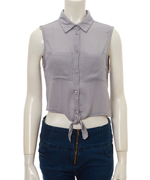 Color | フロントリボンノースリシャツ(シャツ/ブラウス)