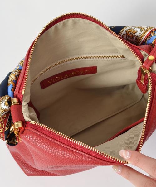 SHIPS(シップス)の「VIOLAd’ORO: スカーフレザーミニショルダー◇(ショルダーバッグ・レディース・レッド・ONE SIZE)」の9枚目の写真