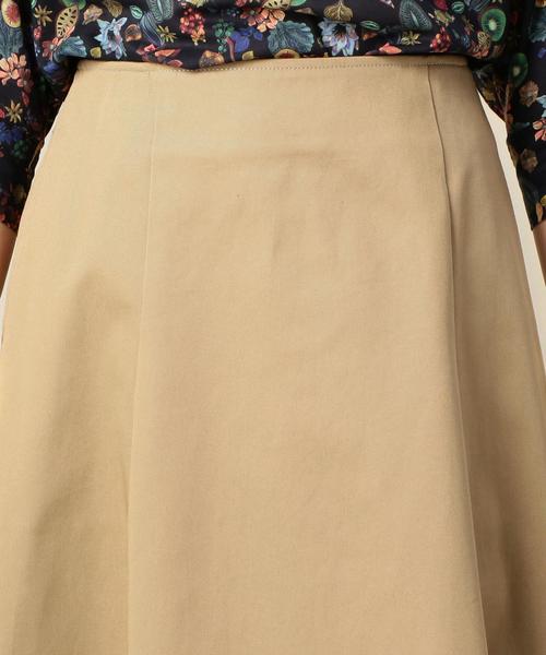 BEAUTY&YOUTH UNITED ARROWS（ビューティーアンドユースユナイテッドアローズ）の「BY コットンチノバックロングフレアスカート ◆（スカート・レディース・ベージュ/ブラウン/オリーブ・SMALL/MEDIUM）」の16枚目の写真