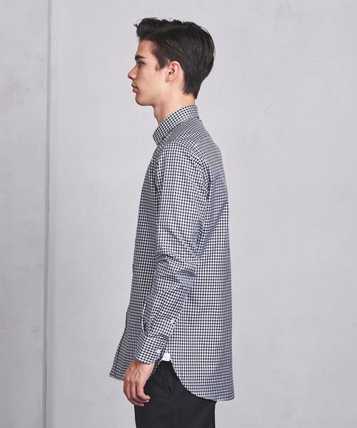 UNITED ARROWS（ユナイテッドアローズ）の「UADT ギンガムチェック セミワイド カラー（シャツ/ブラウス・メンズ・ブラック/ケリー・40cm/39cm/37cm/41cm/42cm/38cm/43cm）」の5枚目の写真