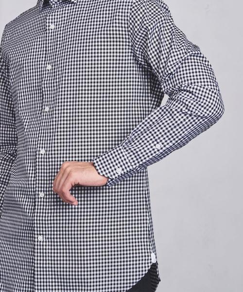 UNITED ARROWS（ユナイテッドアローズ）の「UADT ギンガムチェック セミワイド カラー（シャツ/ブラウス・メンズ・ブラック/ケリー・40cm/39cm/37cm/41cm/42cm/38cm/43cm）」の7枚目の写真