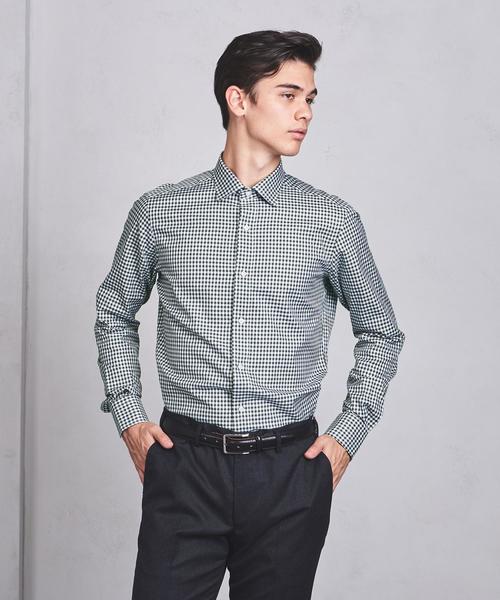 UNITED ARROWS（ユナイテッドアローズ）の「UADT ギンガムチェック セミワイド カラー（シャツ/ブラウス・メンズ・ブラック/ケリー・40cm/39cm/37cm/41cm/42cm/38cm/43cm）」の13枚目の写真