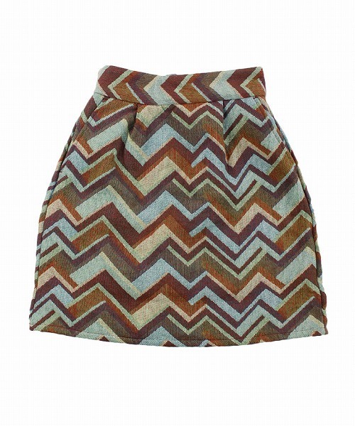 reca（レカ）の「3タイプ総柄ゴブラン台形スカート（スカート・レディース・ホワイト系その他/ブルー系その他/オレンジ系その他・M）」の8枚目の写真