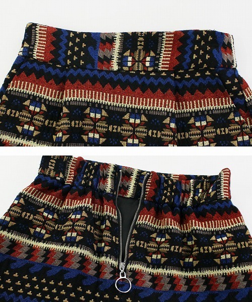 reca（レカ）の「3タイプ総柄ゴブラン台形スカート（スカート・レディース・ホワイト系その他/ブルー系その他/オレンジ系その他・M）」の14枚目の写真