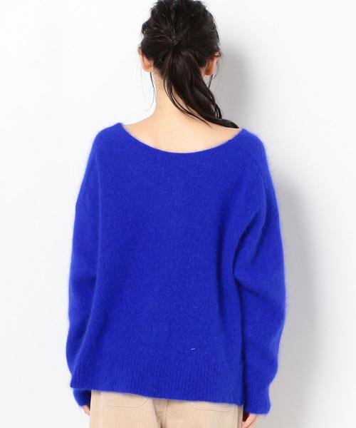 Another Edition（アナザーエディション）の「アンゴラプルオーバー（ニット/セーター・レディース・モカ/ロイヤルブルー/ピンク・FREE）」の4枚目の写真
