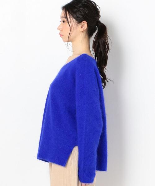 Another Edition（アナザーエディション）の「アンゴラプルオーバー（ニット/セーター・レディース・モカ/ロイヤルブルー/ピンク・FREE）」の6枚目の写真
