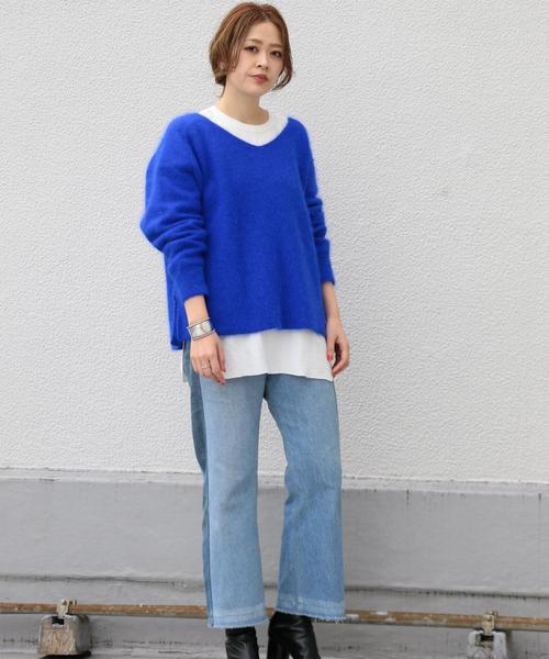 Another Edition（アナザーエディション）の「アンゴラプルオーバー（ニット/セーター・レディース・モカ/ロイヤルブルー/ピンク・FREE）」の18枚目の写真