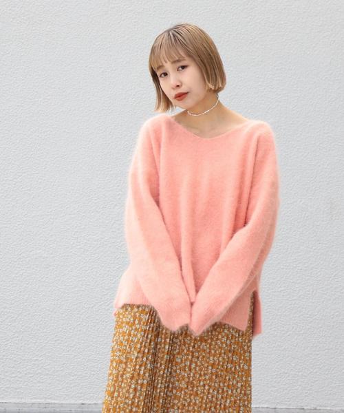 Another Edition（アナザーエディション）の「アンゴラプルオーバー（ニット/セーター・レディース・モカ/ロイヤルブルー/ピンク・FREE）」の19枚目の写真