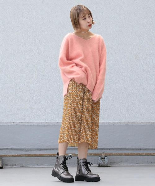 Another Edition（アナザーエディション）の「アンゴラプルオーバー（ニット/セーター・レディース・モカ/ロイヤルブルー/ピンク・FREE）」の8枚目の写真