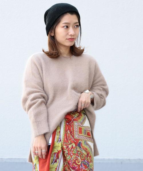 Another Edition（アナザーエディション）の「アンゴラプルオーバー（ニット/セーター・レディース・モカ/ロイヤルブルー/ピンク・FREE）」の9枚目の写真