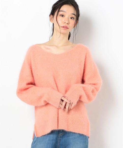 Another Edition（アナザーエディション）の「アンゴラプルオーバー（ニット/セーター・レディース・モカ/ロイヤルブルー/ピンク・FREE）」の7枚目の写真