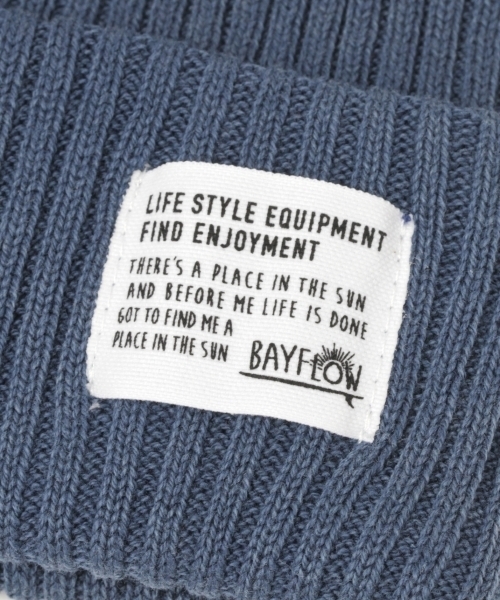 BAYFLOW(ベイフロー)の「BAYFLOW/ウォッシュ加工ワッチ(WOMEN)(ニットキャップ/ビーニー・レディース・ライトブルー/ブルー・FREE)」の4枚目の写真