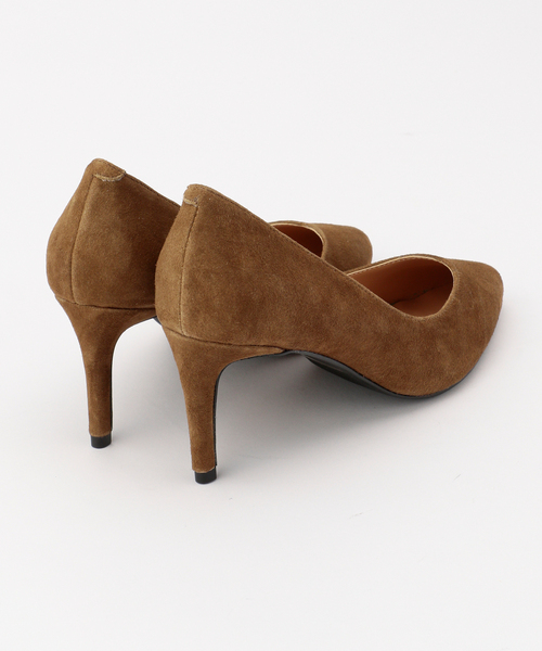 La Piece（ラピエス）の「LaPiece ベーシックスエードパンプス（パンプス・レディース・ベージュ/ブラック・23.5/23/24）」の4枚目の写真