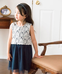 レーシーチュールドレス ワンピース