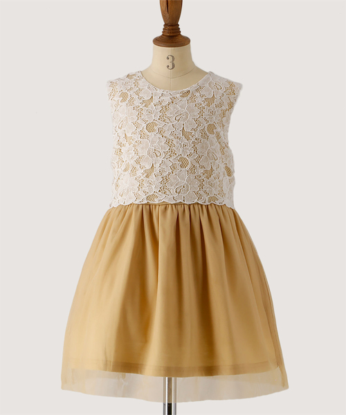 Catherine Cottage（キャサリンコテージ）の「レーシーチュールドレス ワンピース（ワンピース・キッズ・ピンク/ホワイト/ライラック/ブラック/ネイビー/ベージュ/サックスブルー/ブラック×ブラック/コーラルピンク・130/120/110/140）」の18枚目の写真