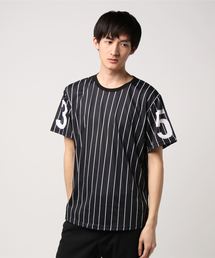 BLACK　EVOLUTION | ビッグシルエットベースボールTシャツ　オーバーサイズ(Tシャツ/カットソー)