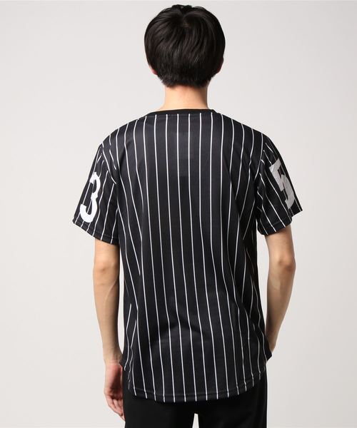 BLACK　EVOLUTION（ブラックエボリューション）の「ビッグシルエットベースボールTシャツ　オーバーサイズ（Tシャツ/カットソー・メンズ・ホワイト/ブラック・MEDIUM/LARGE/X-LARGE）」の3枚目の写真