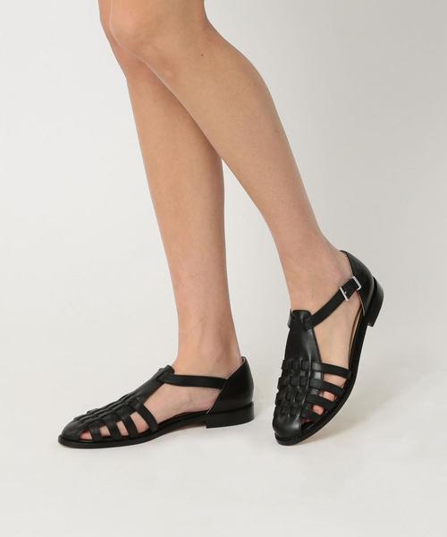 Steven Alan（スティーブンアラン）の「＜Steven Alan＞LEATHER MESH SANDAL/サンダル ◆（サンダル・レディース・ブラック/オフホワイト/ワインレッド・38/37/36/35）」の3枚目の写真