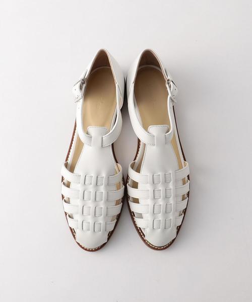 Steven Alan（スティーブンアラン）の「＜Steven Alan＞LEATHER MESH SANDAL/サンダル ◆（サンダル・レディース・ブラック/オフホワイト/ワインレッド・38/37/36/35）」の6枚目の写真