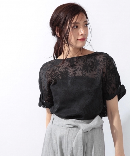 laboratory work(ラボラトリーワーク)の「オパール ビッグシルエットブラウス(シャツ/ブラウス・レディース・ブラック/イエロー・MEDIUM)」の1枚目の写真