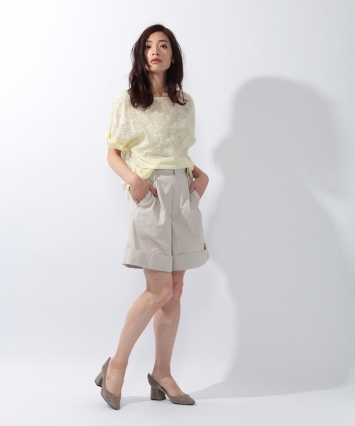 laboratory work(ラボラトリーワーク)の「オパール ビッグシルエットブラウス(シャツ/ブラウス・レディース・ブラック/イエロー・MEDIUM)」の3枚目の写真