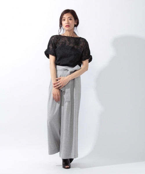 laboratory work(ラボラトリーワーク)の「オパール ビッグシルエットブラウス(シャツ/ブラウス・レディース・ブラック/イエロー・MEDIUM)」の10枚目の写真