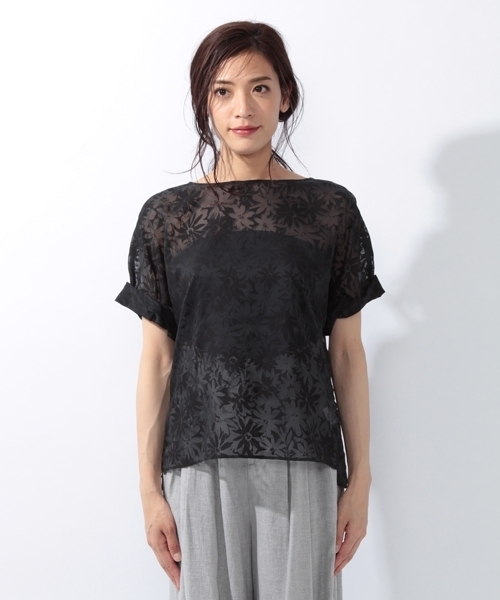 laboratory work(ラボラトリーワーク)の「オパール ビッグシルエットブラウス(シャツ/ブラウス・レディース・ブラック/イエロー・MEDIUM)」の9枚目の写真
