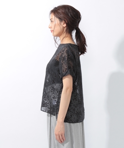 laboratory work(ラボラトリーワーク)の「オパール ビッグシルエットブラウス(シャツ/ブラウス・レディース・ブラック/イエロー・MEDIUM)」の12枚目の写真