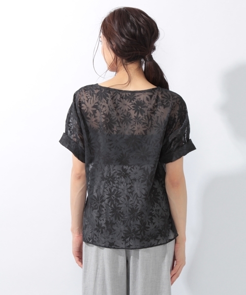 laboratory work(ラボラトリーワーク)の「オパール ビッグシルエットブラウス(シャツ/ブラウス・レディース・ブラック/イエロー・MEDIUM)」の5枚目の写真