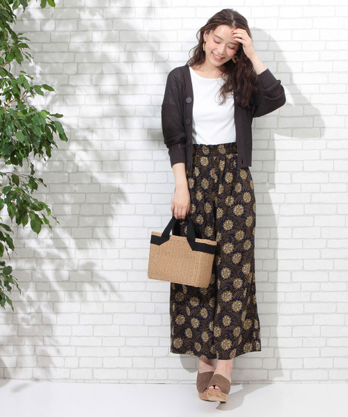 ROPE' PICNIC(ロペピクニック)の「畦編カーディガン(カーディガン/ボレロ・レディース・スミクロ/ベージュ・38/40)」の4枚目の写真